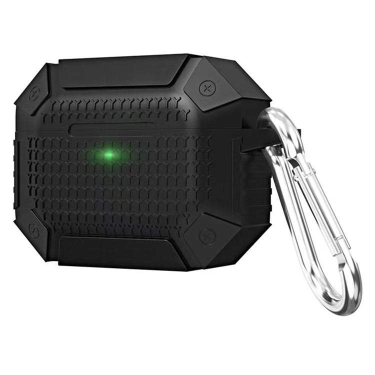 For AirPods Pro Wireless Earphones Shockproof Armor Protective Case(Black) - For AirPods Pro by PMC Jewellery | Online Shopping South Africa | PMC Jewellery | Buy Now Pay Later Mobicred