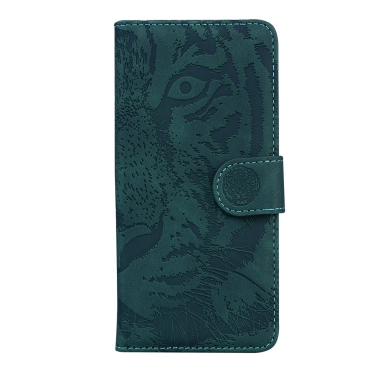 For Google Pixel 9 Pro 5G Tiger Embossing Pattern Flip Leather Phone Case(Green) - Google Cases by PMC Jewellery | Online Shopping South Africa | PMC Jewellery | Buy Now Pay Later Mobicred