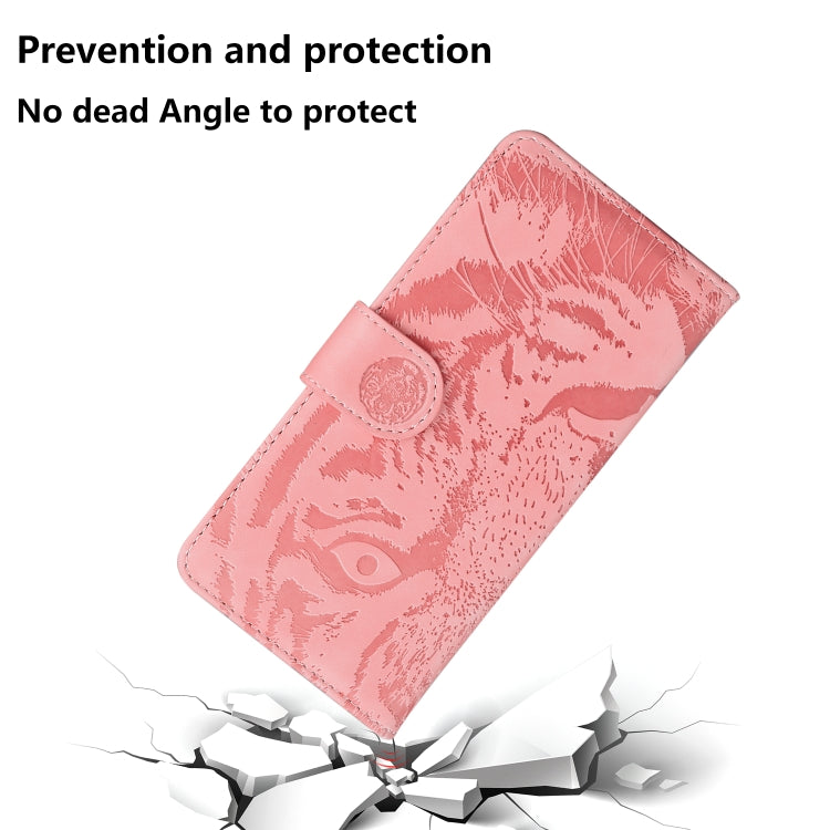 For Google Pixel 9 Pro 5G Tiger Embossing Pattern Flip Leather Phone Case(Pink) - Google Cases by PMC Jewellery | Online Shopping South Africa | PMC Jewellery | Buy Now Pay Later Mobicred