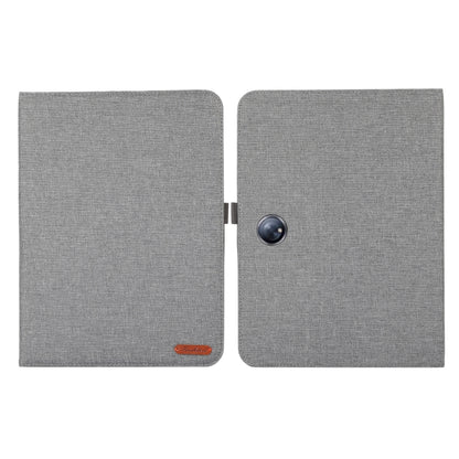 For OPPO Pad Neo 11.4 Fabric Leather Tablet Case(Grey) - OPPO by PMC Jewellery | Online Shopping South Africa | PMC Jewellery