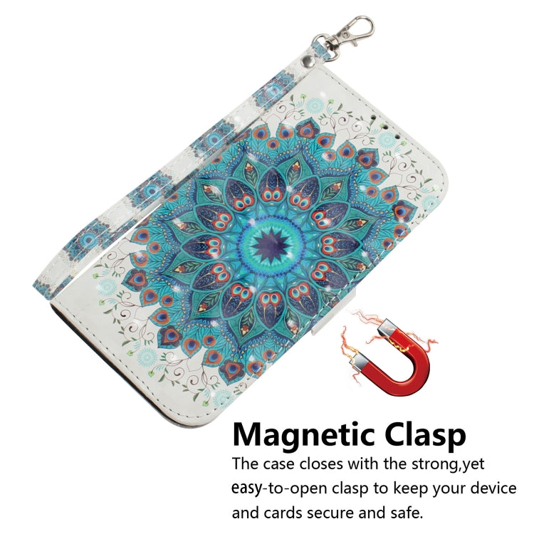 For Google Pixel 9 3D Colored Horizontal Flip Leather Phone Case(Peacock Wreath) - Google Cases by PMC TechLife | Online Shopping South Africa | PMC TechLife | Buy Now Pay Later Mobicred
