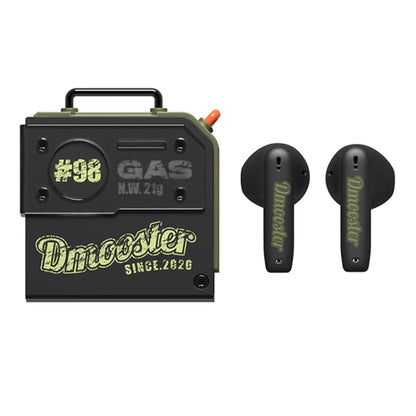 D MOOSTER D37 TWS Oil Barrel Bluetooth Earphone(Black Green) - TWS Earphone by D MOOSTER | Online Shopping South Africa | PMC Jewellery