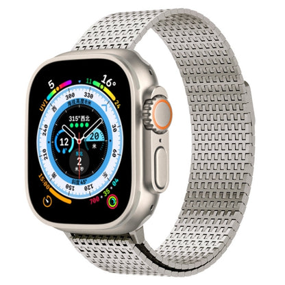 For Apple Watch Series 9 45mm Milanese Loop Magnetic Clasp Stainless Steel Watch Band(Titanium Gold) - Watch Bands by PMC Jewellery | Online Shopping South Africa | PMC Jewellery