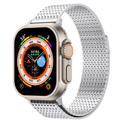 For Apple Watch SE 44mm Milanese Loop Magnetic Clasp Stainless Steel Watch Band(Silver) - Watch Bands by PMC Jewellery | Online Shopping South Africa | PMC Jewellery