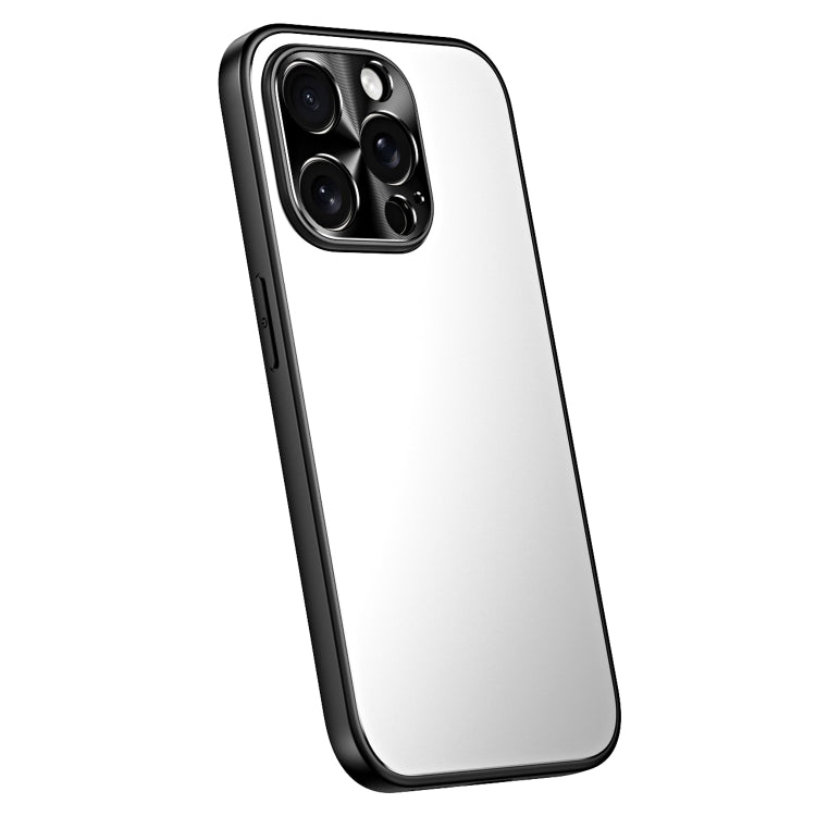For iPhone 15 Pro Max R-JUST RJ-61 Electroplating Frosted TPU + PC Phone Case(Silver) - iPhone 15 Pro Max Cases by R-JUST | Online Shopping South Africa | PMC TechLife