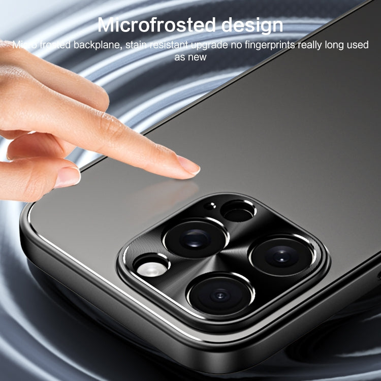 For iPhone 15 Pro Max R-JUST RJ-61 Electroplating Frosted TPU + PC Phone Case with Holder(Silver) - free shipping - PMC TechLife - Order now!
