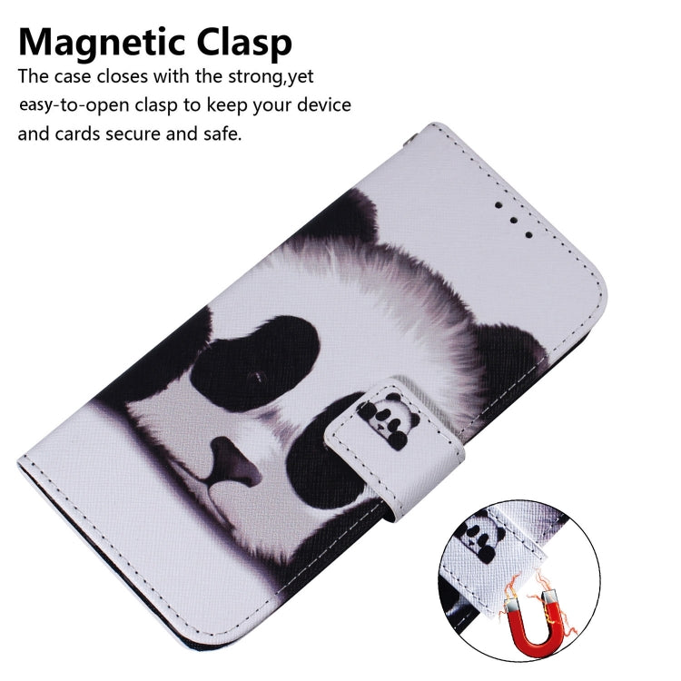 For Google Pixel 9 Pro Coloured Drawing Flip Leather Phone Case(Panda) - Google Cases by PMC Jewellery | Online Shopping South Africa | PMC Jewellery | Buy Now Pay Later Mobicred