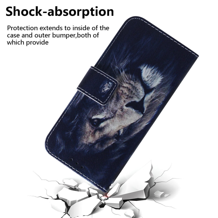 For Google Pixel 9 Coloured Drawing Flip Leather Phone Case(Lion) - Google Cases by PMC TechLife | Online Shopping South Africa | PMC TechLife | Buy Now Pay Later Mobicred