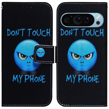 For Google Pixel 9 Coloured Drawing Flip Leather Phone Case(Anger) - Google Cases by PMC Jewellery | Online Shopping South Africa | PMC Jewellery | Buy Now Pay Later Mobicred