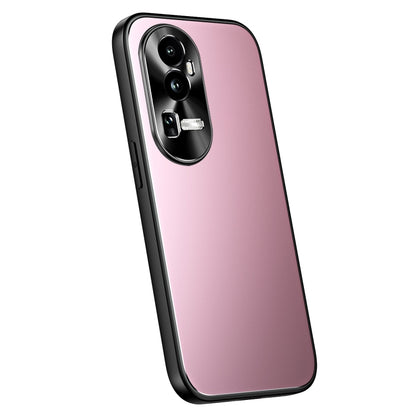 For OPPO Reno10 Pro+ Global R-JUST RJ-61 Electroplating Frosted TPU + PC Phone Case(Pink) - OPPO Cases by R-JUST | Online Shopping South Africa | PMC Jewellery