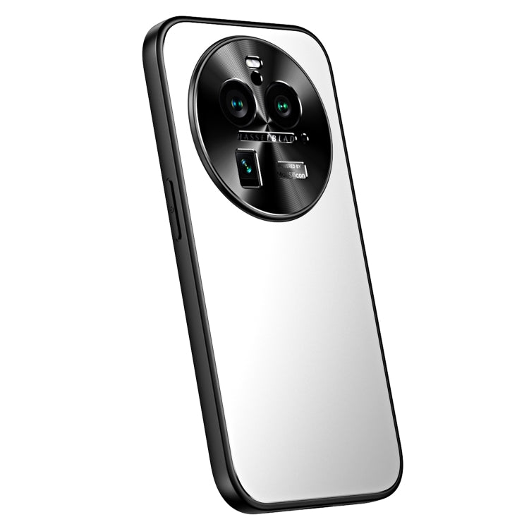 For OPPO Find X6 R-JUST RJ-61 Electroplating Frosted TPU + PC Phone Case(Silver) - OPPO Cases by R-JUST | Online Shopping South Africa | PMC TechLife