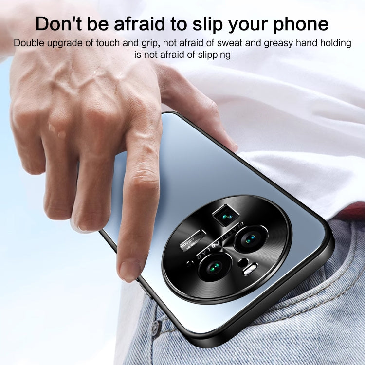 For OPPO Find X6 R-JUST RJ-61 Electroplating Frosted TPU + PC Phone Case(Silver) - OPPO Cases by R-JUST | Online Shopping South Africa | PMC TechLife