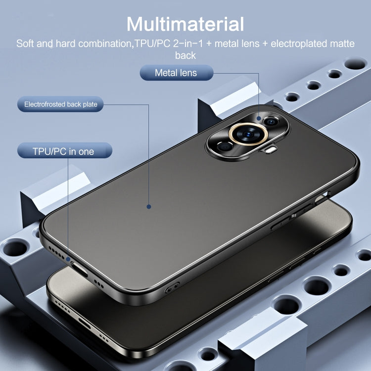 For Huawei nova 11 Pro R-JUST RJ-61 Electroplating Frosted TPU + PC Phone Case(Grey) - Huawei Cases by R-JUST | Online Shopping South Africa | PMC TechLife | Buy Now Pay Later Mobicred