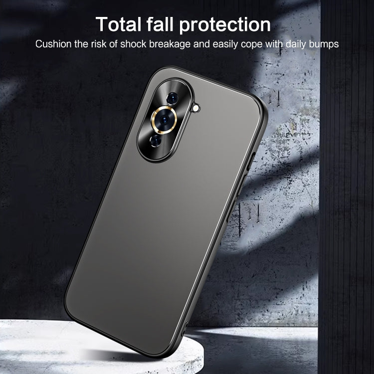 For Huawei nova 10 Pro R-JUST RJ-61 Electroplating Frosted TPU + PC Phone Case(Grey) - Huawei Cases by R-JUST | Online Shopping South Africa | PMC Jewellery