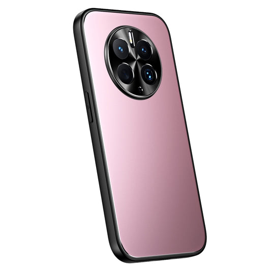 For Huawei Mate 50 R-JUST RJ-61 Electroplating Frosted TPU + PC Phone Case(Pink) - Huawei Cases by R-JUST | Online Shopping South Africa | PMC Jewellery