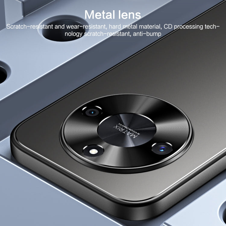 For Honor X50 R-JUST RJ-61 Electroplating Frosted TPU + PC Phone Case with Holder(Silver) - Honor Cases by R-JUST | Online Shopping South Africa | PMC TechLife | Buy Now Pay Later Mobicred