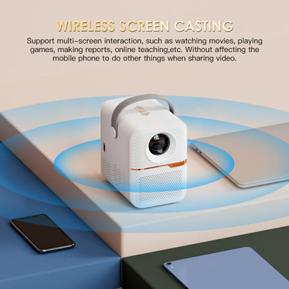 GXMO P10 Android 10 OS HD Portable WiFi Projector, Plug Type:AU Plug(White) - Mini Projector by GXMO | Online Shopping South Africa | PMC Jewellery | Buy Now Pay Later Mobicred