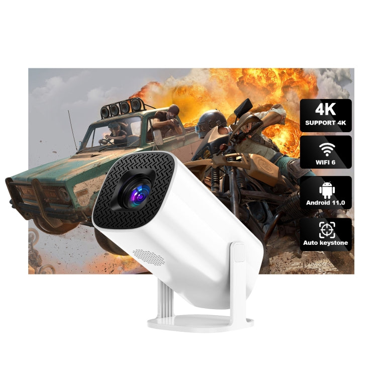 GXMO P30 Android 11 OS HD Portable WiFi Projector, Plug Type:EU Plug(White) - Mini Projector by GXMO | Online Shopping South Africa | PMC Jewellery | Buy Now Pay Later Mobicred