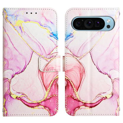 For Google Pixel 9 PT003 Marble Pattern Flip Leather Phone Case(Rose Gold) - Google Cases by PMC Jewellery | Online Shopping South Africa | PMC Jewellery | Buy Now Pay Later Mobicred