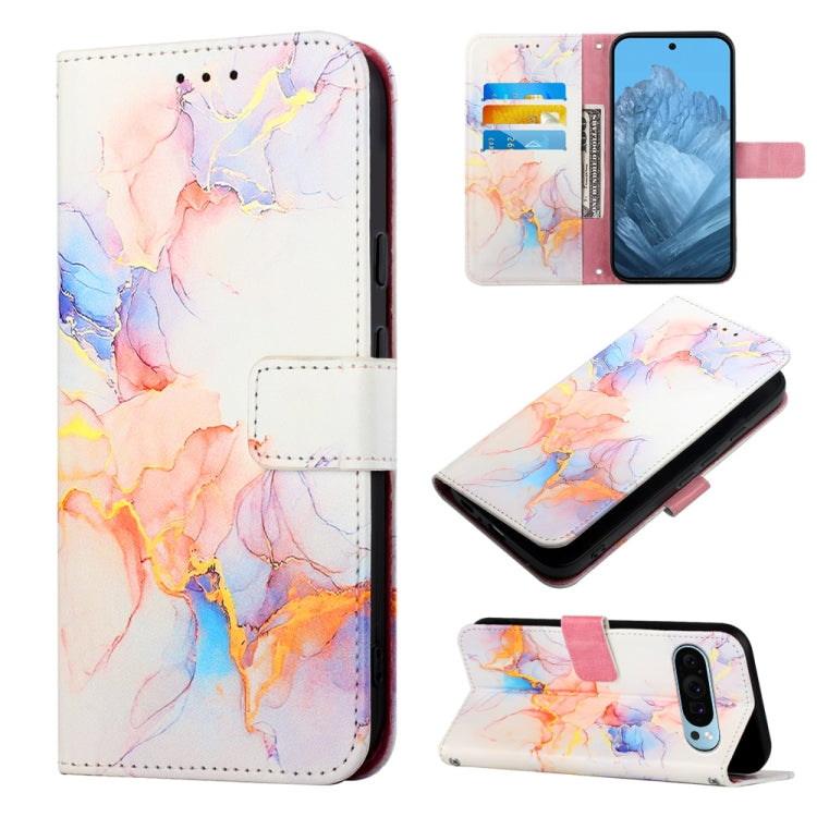 For Google Pixel 9 PT003 Marble Pattern Flip Leather Phone Case(Galaxy Marble White) - Google Cases by PMC Jewellery | Online Shopping South Africa | PMC Jewellery | Buy Now Pay Later Mobicred