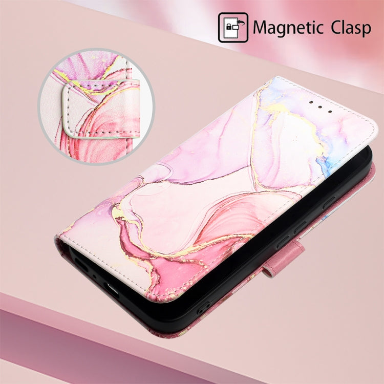 For Google Pixel 9 Pro PT003 Marble Pattern Flip Leather Phone Case(Rose Gold) - Google Cases by PMC Jewellery | Online Shopping South Africa | PMC Jewellery | Buy Now Pay Later Mobicred