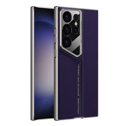 For Samsung Galaxy S24 Ultra 5G GKK Blade Ultra-thin Leather Full Coverage Phone Case(Purple) - Galaxy S24 Ultra 5G Cases by GKK | Online Shopping South Africa | PMC Jewellery