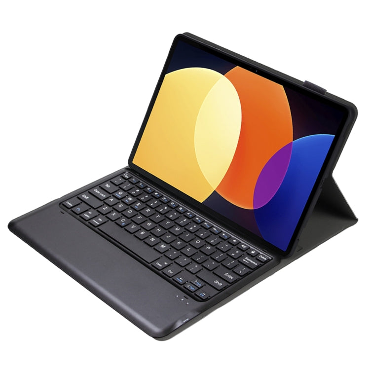 For Xiaomi Pad 6S Pro 12.4 Lambskin Texture Detachable Bluetooth Keyboard Leather Case(Black) - Others Keyboard by PMC Jewellery | Online Shopping South Africa | PMC Jewellery