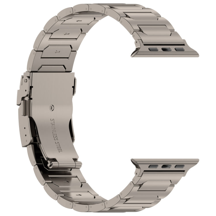 For Apple Watch Series 5 40mm I-Shaped Titanium Metal Watch Band(Titanium) - Watch Bands by PMC Jewellery | Online Shopping South Africa | PMC Jewellery