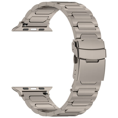 For Apple Watch 38mm I-Shaped Titanium Metal Watch Band(Titanium) - Watch Bands by PMC Jewellery | Online Shopping South Africa | PMC Jewellery