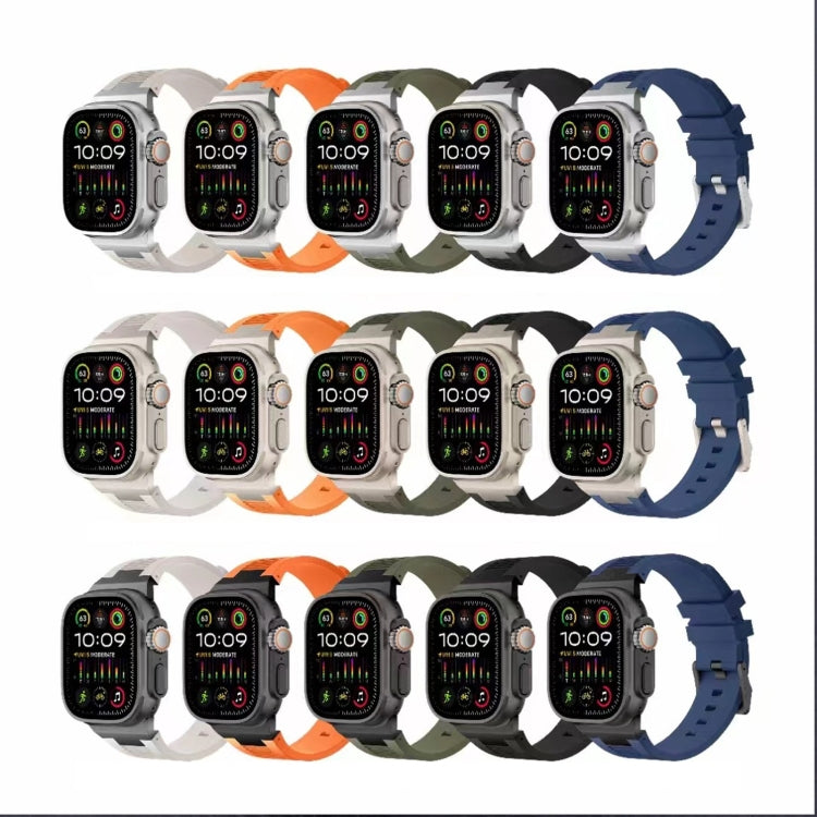 For Apple Watch Series 2 42mm Loners Liquid Silicone Watch Band(Silver Starlight) - free shipping - PMC TechLife - Order now!