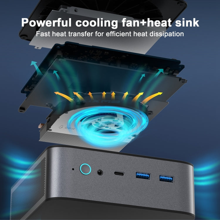GXMO H90 Windows 11 Intel Core i7 11390H Processor Mini Computer, Specification:Without RAM & SSD - free shipping - PMc TechLife - Order now!