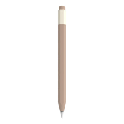 For Apple Pencil USB-C Pencil Style Liquid Silicone Stylus Case(Coffee) - Pencil Accessories by PMC Jewellery | Online Shopping South Africa | PMC Jewellery | Buy Now Pay Later Mobicred