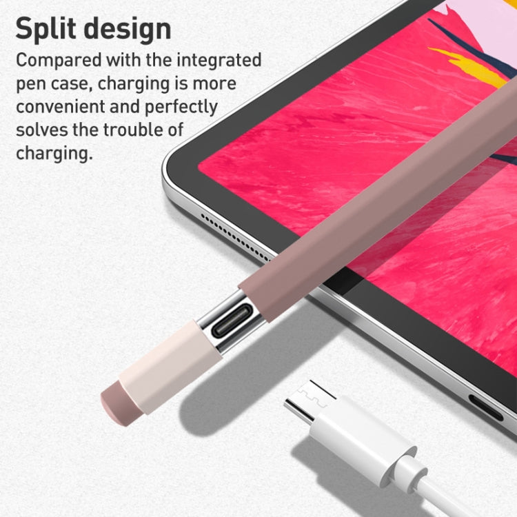 For Apple Pencil USB-C Pencil Style Liquid Silicone Stylus Case(Coffee) - Pencil Accessories by PMC Jewellery | Online Shopping South Africa | PMC Jewellery | Buy Now Pay Later Mobicred