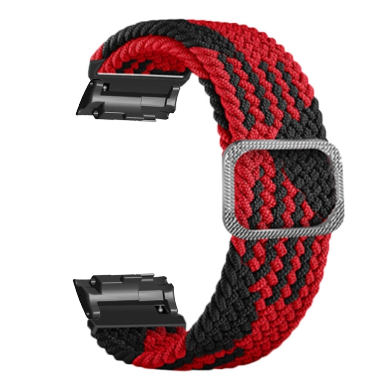 For Huawei Watch D Adjustable Woven Nylon Watch Band(Red Black) - Watch Bands by PMC Jewellery | Online Shopping South Africa | PMC Jewellery