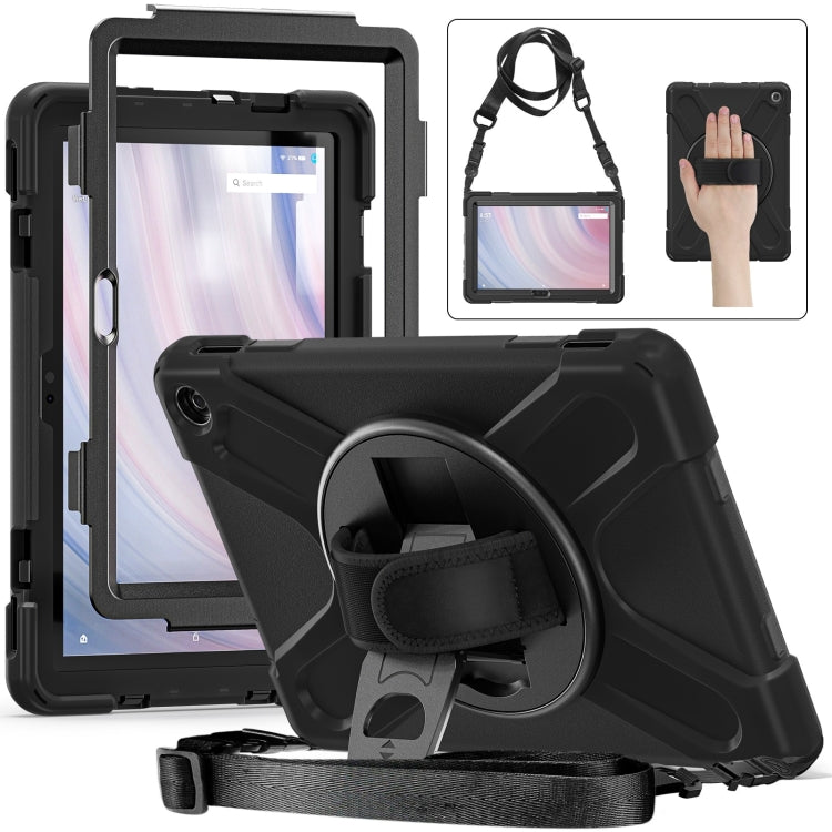 For Amazon Kindle Fire HD10 2023 Silicone Hybrid PC Full Body Tablet Case(Black) - Amazon by PMC TechLife | Online Shopping South Africa | PMC TechLife | Buy Now Pay Later Mobicred