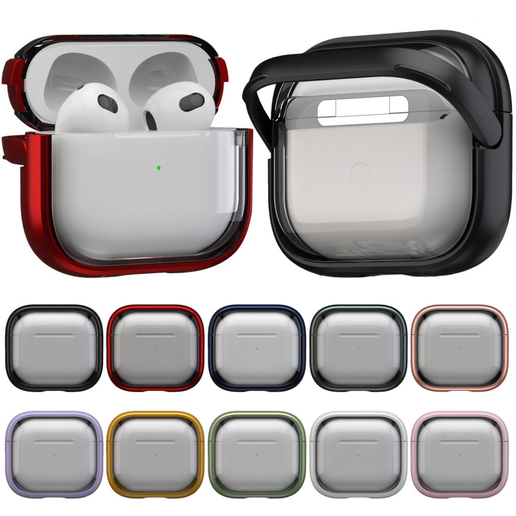 For AirPods Pro 1 TPU Hybrid PC Case with Holder(Purple) - For AirPods Pro by PMC Jewellery | Online Shopping South Africa | PMC Jewellery | Buy Now Pay Later Mobicred