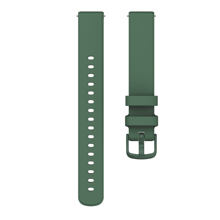 For Garmin Lily 2 Silicone Watch Band Wristband(Dark Green) - Watch Bands by PMC Jewellery | Online Shopping South Africa | PMC Jewellery