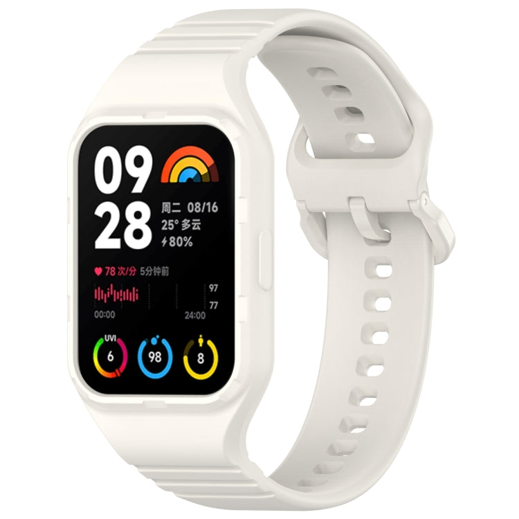 For Xiaomi Mi Band 8 Pro Solid Color Integrated TPU Watch Band(Starlight) - Watch Bands by PMC Jewellery | Online Shopping South Africa | PMC Jewellery