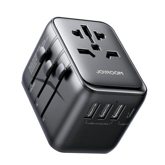 JOYROOM JR-TCW01 17W Universal Travel Adapter(Black) - USB Charger by JOYROOM | Online Shopping South Africa | PMC Jewellery | Buy Now Pay Later Mobicred