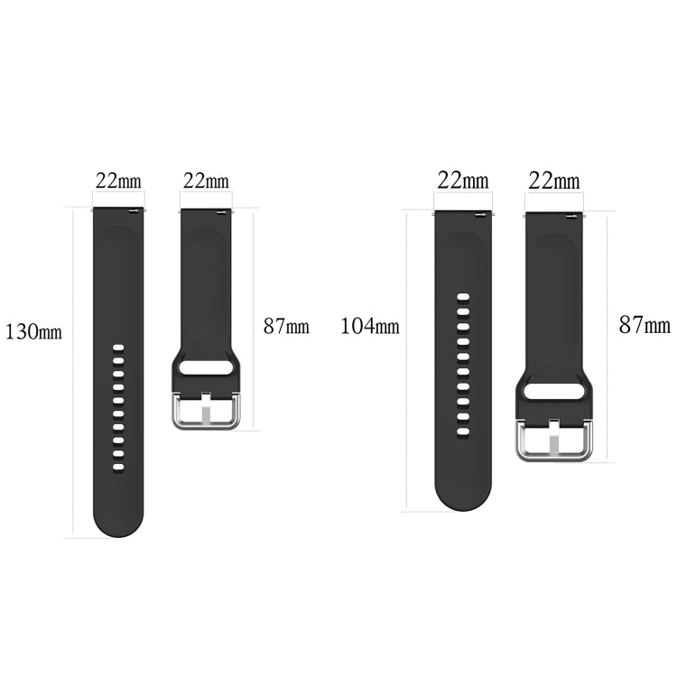 For CMF Watch Pro D395 22mm Solid Color Silver Buckle Silicone Watch Band, Size:S(Light Pink) - Watch Bands by PMC TechLife | Online Shopping South Africa | PMC TechLife
