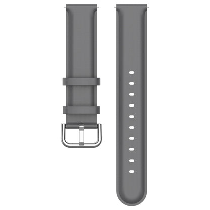 For CMF Watch Pro D395 22mm Round Tail Genuine Leather Watch Band(Grey) - Watch Bands by PMC Jewellery | Online Shopping South Africa | PMC Jewellery