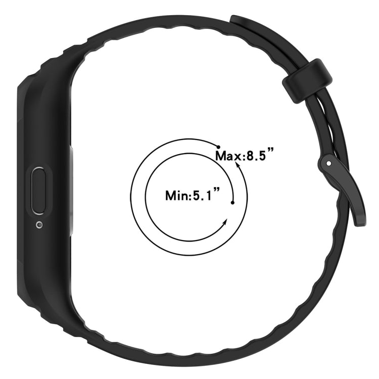 For Samsung Galaxy Fit 3 Solid Color Integrated TPU Watch Band(Dark Green) - Watch Bands by PMC TechLife | Online Shopping South Africa | PMC TechLife
