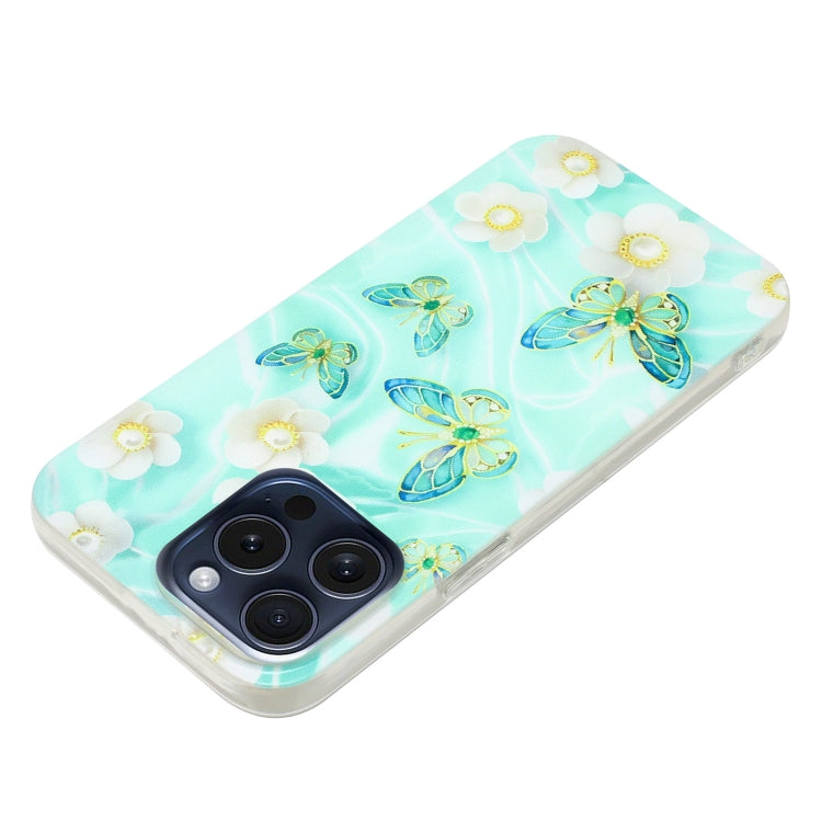 For iPhone 16 Pro Max Colorful Painting Pattern TPU Phone Case(Butterflies) - iPhone 16 Pro Max Cases by PMC Jewellery | Online Shopping South Africa | PMC Jewellery | Buy Now Pay Later Mobicred