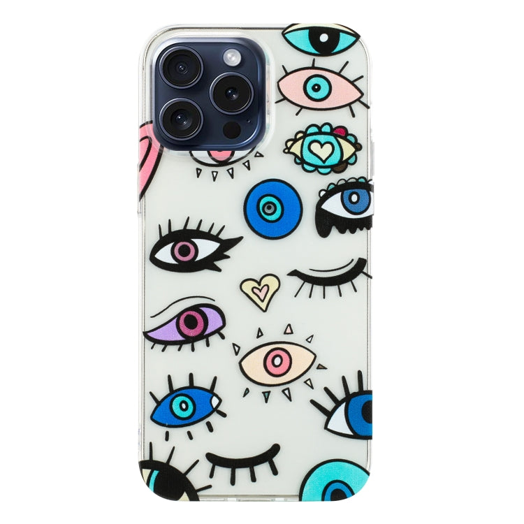 For iPhone 16 Pro Colorful Painting Pattern TPU Phone Case(Eye Monster) - iPhone 16 Pro Cases by PMC Jewellery | Online Shopping South Africa | PMC Jewellery | Buy Now Pay Later Mobicred