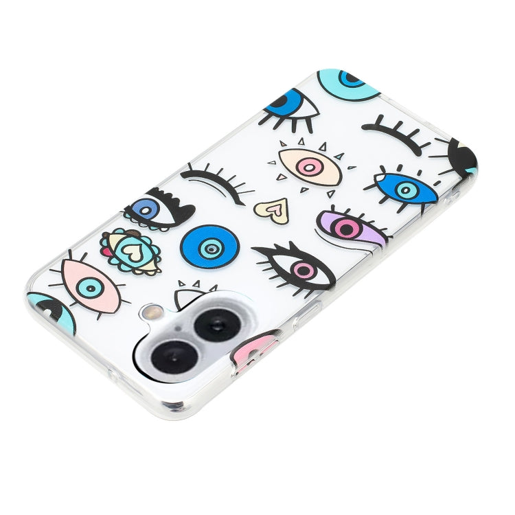 For iPhone 16 Plus Colorful Painting Pattern TPU Phone Case(Eye Monster) - iPhone 16 Plus Cases by PMC Jewellery | Online Shopping South Africa | PMC Jewellery | Buy Now Pay Later Mobicred