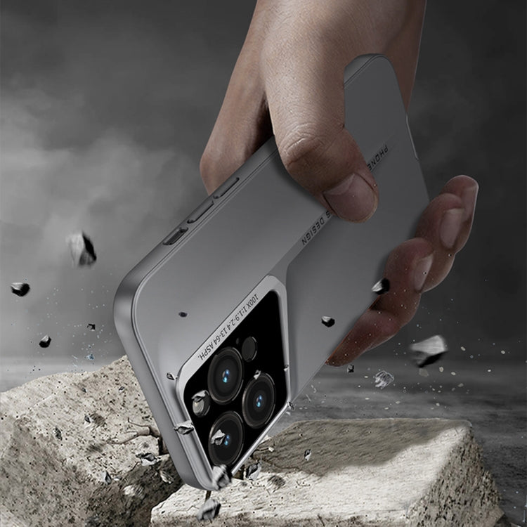 For iPhone 16 GKK Blade Ultra-thin Full Coverage Phone Case(Grey) - iPhone 16 Cases by GKK | Online Shopping South Africa | PMC TechLife | Buy Now Pay Later Mobicred