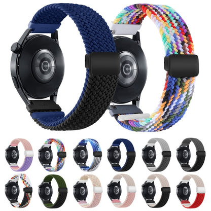 18mm Two-color Magnetic Braided Nylon Watch Band(Blueberry Black Chocolate) - 20mm Bands by PMC Jewellery | Online Shopping South Africa | PMC Jewellery