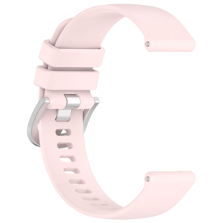 For Xiaomi Watch 2 Liquid Glossy Silver Buckle Silicone Watch Band(Light Pink) - Watch Bands by PMC Jewellery | Online Shopping South Africa | PMC Jewellery