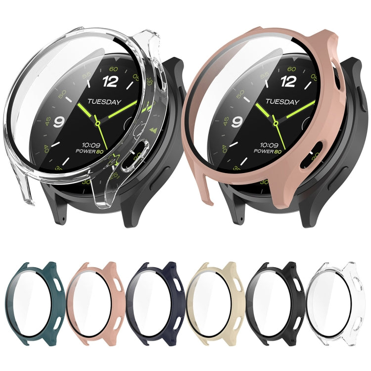 For Xiaomi Watch 2 PC + Tempered Film Integrated Watch Protective Case(Transparent) - Watch Cases by PMC Jewellery | Online Shopping South Africa | PMC Jewellery