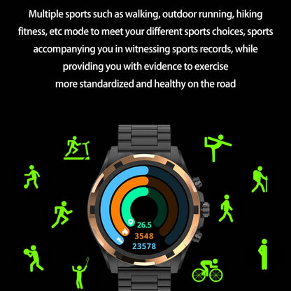 LEMFO HK98 1.43 inch BT5.3 Fitness Sport Smart Watch, Support Bluetooth Call / Sleep / Blood Oxygen / Heart Rate / Blood Pressure Health Monitor(Gold) - Smart Watches by LEMFO | Online Shopping South Africa | PMC Jewellery | Buy Now Pay Later Mobicred